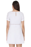 White Mix Lace Mini Dress