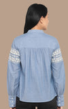 Chambray Embroidery Shirt